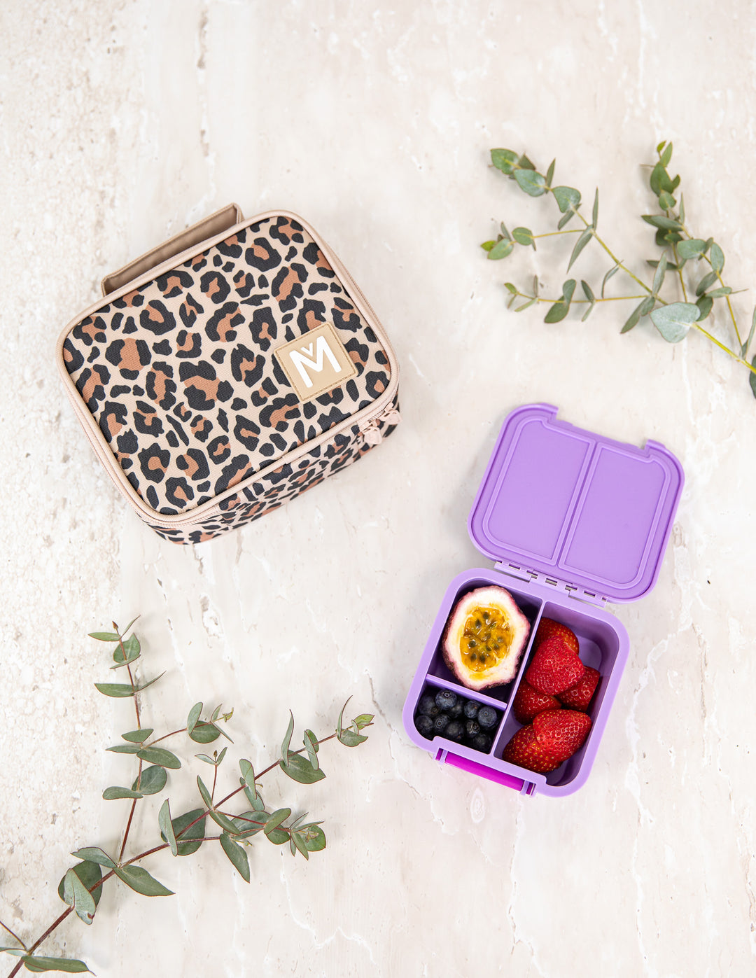 Montiico Bento Two Snack Box - Lilac