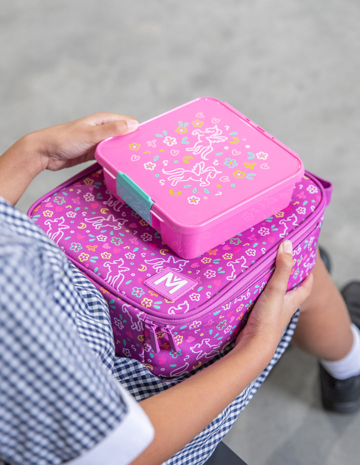 Montiico Bento Three Lunch Box - Unicorn Magic