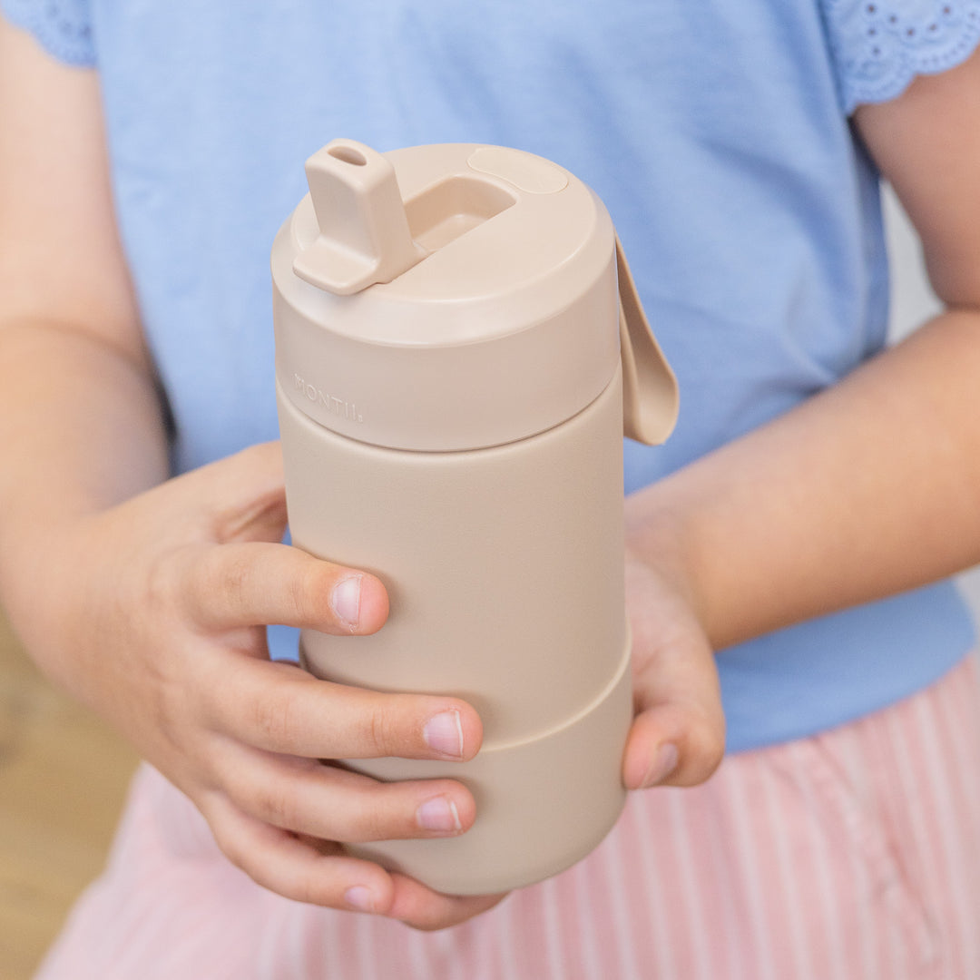 MontiiCo Fusion Complete Drink Bottle 350ml - Sand