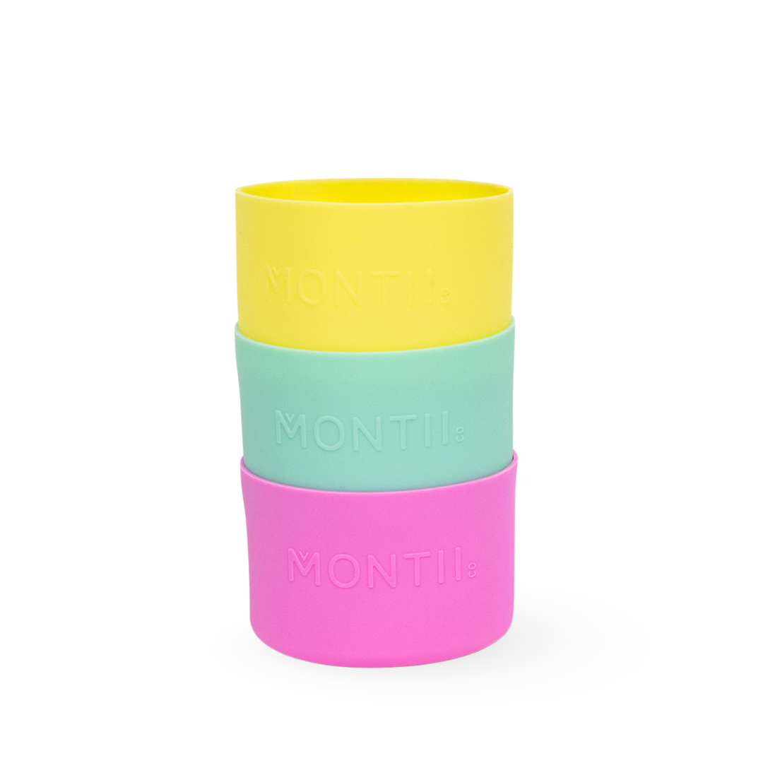 Montii Fusion Small Silicone Bumper 3 Pack - Sunbeam | Marine | Floss