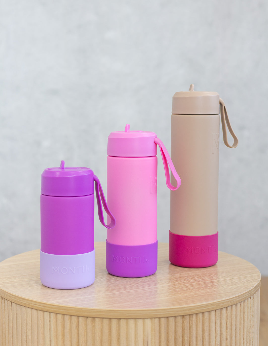 Montii Fusion Small Silicone Bumper 3 Pack - Lilac | Crimson | Fuchsia