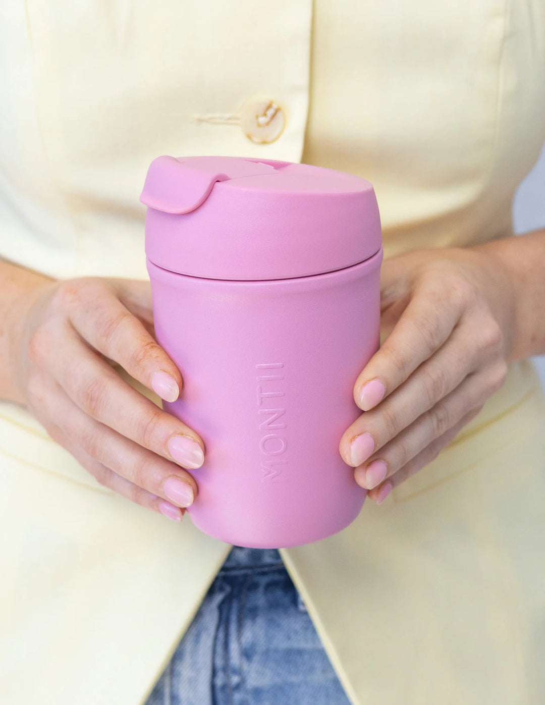 MontiiCo Insulated 380ml Travel Cup - Bubblegum