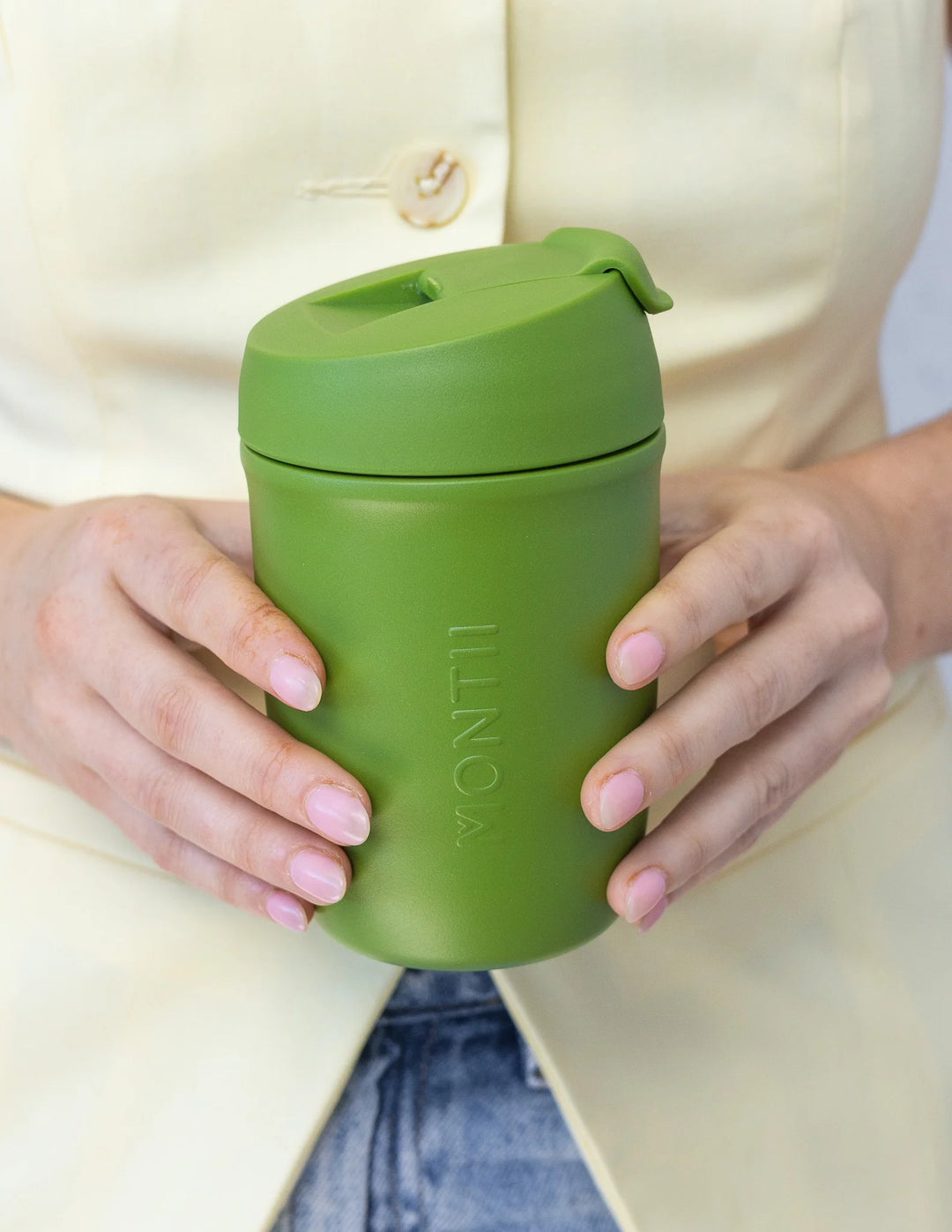 MontiiCo Insulated 380ml Travel Cup - Pickle
