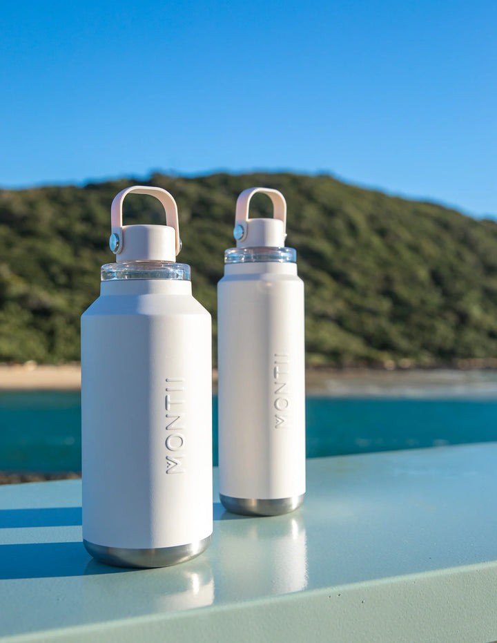 MontiiCo Insulated Quench Drink Bottle 1lt  - Cream