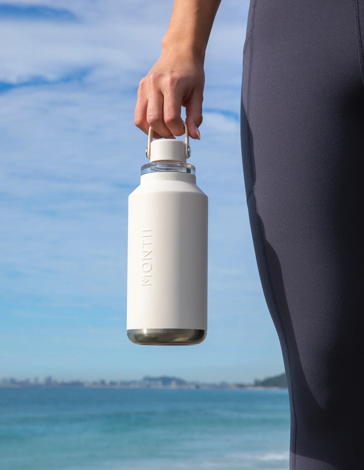 MontiiCo Insulated Quench Drink Bottle 1lt  - Cream