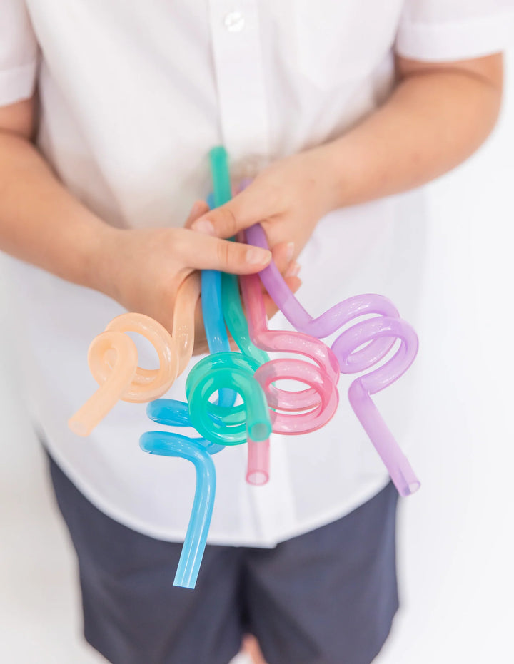 MontiiCo Silicone Twirly Straw  - Assorted