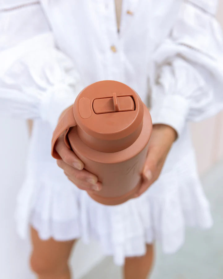 MontiiCo Fusion Sipper Lid + Straw | Clay