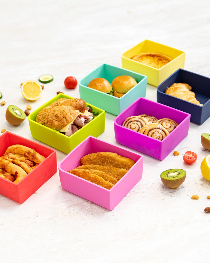 Montiico Feast Silicone Bento Square Trays - Assorted