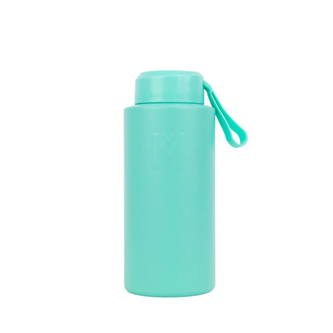 MontiiCo Fusion Flask Lid Drink Bottle | Lagoon - 1lt + Accessory Bundle Pack