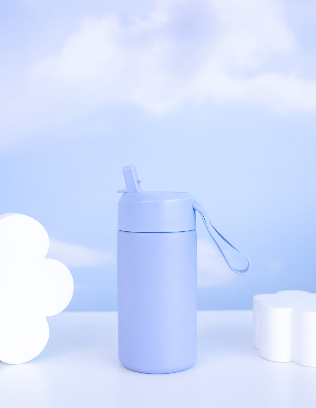 MontiiCo Fusion Sipper Lid Drink Bottle | Cloud - 350ml