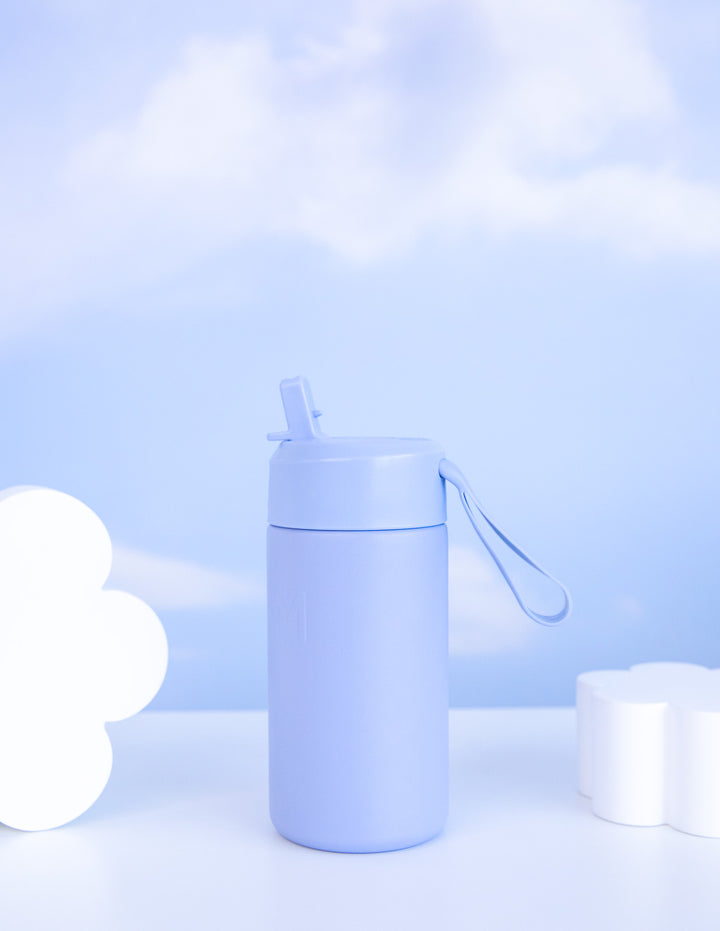 MontiiCo Fusion Sipper Lid Drink Bottle | Cloud - 350ml