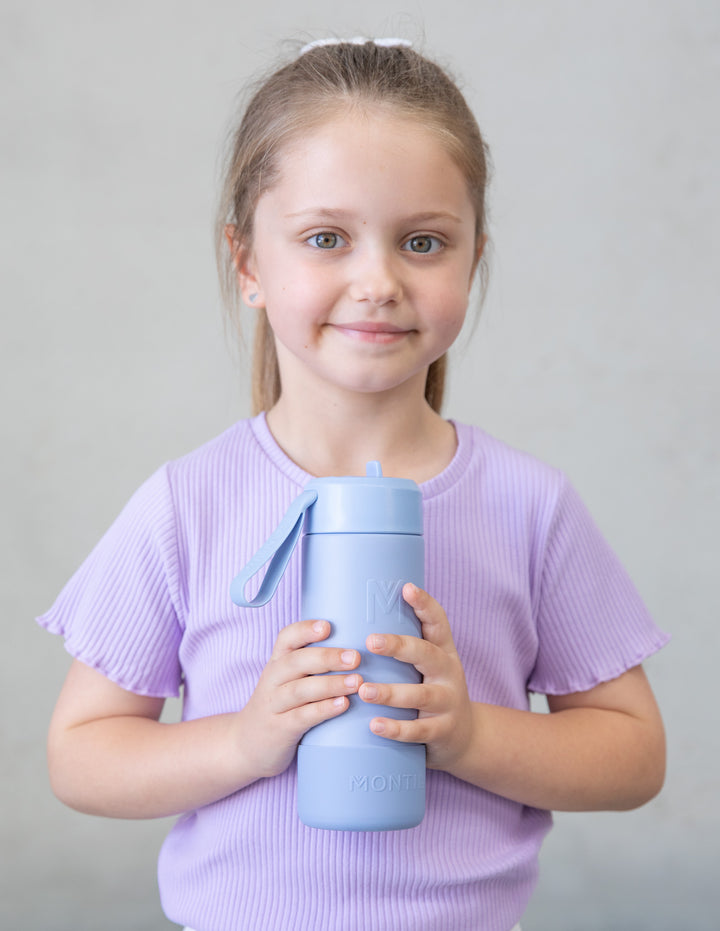 MontiiCo Fusion Sipper Lid Drink Bottle | Cloud - 350ml