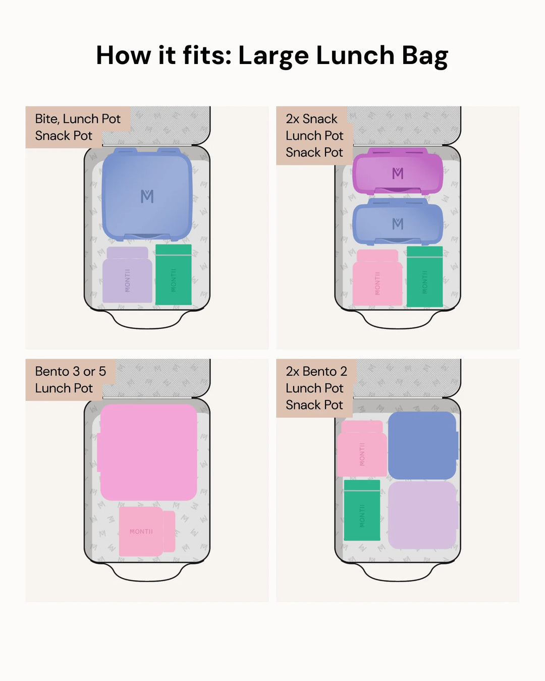 Montiico Insulated Lunch Pot - Bubblegum