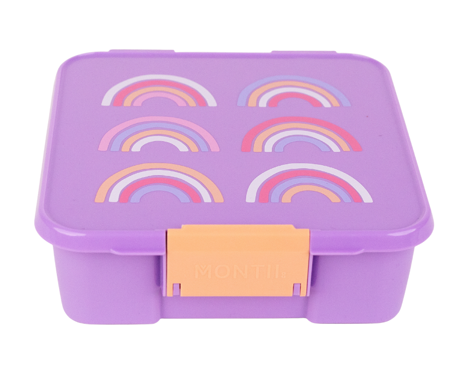 Montiico Bento Three Lunch Box - Rainbow Roller