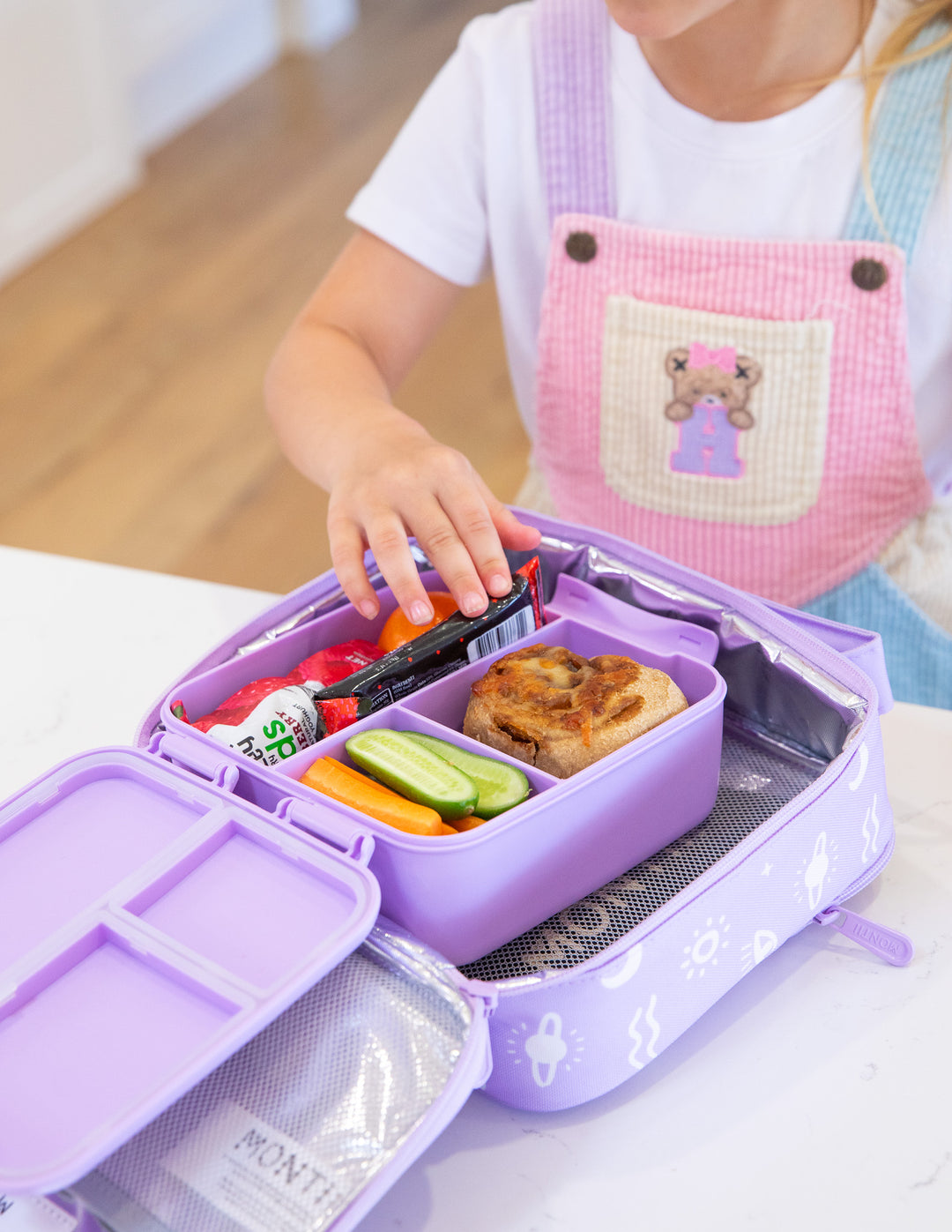 Montiico Medium Insulated Lunch Bag - Cosmic Bloom