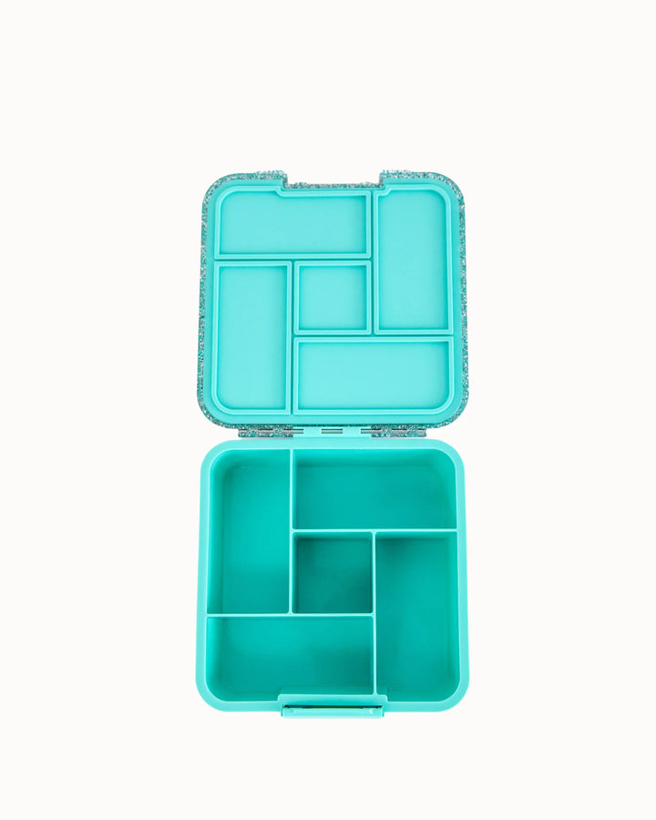 Montiico Bento Five Lunch Box - Turquoise Glitter