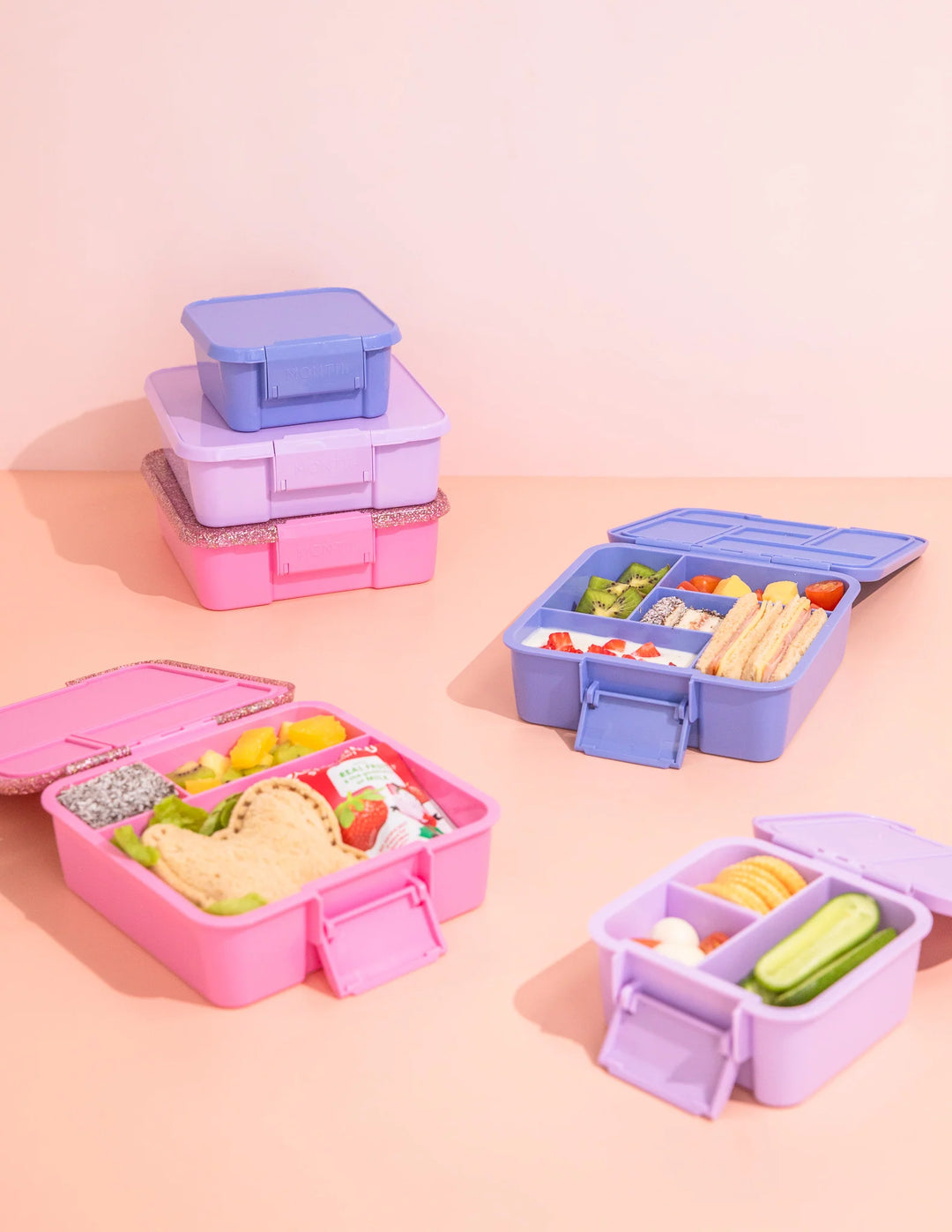 Montiico Bento Three Lunch Box - Floss Glitter