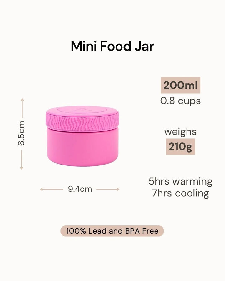 Montiico Mini Insulated Food Jar - Blueberry