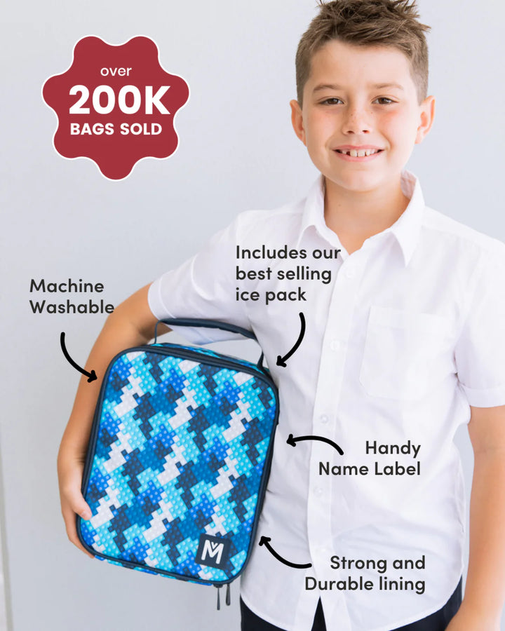 Montiico Large Insulated Lunch Bag - Checkmate