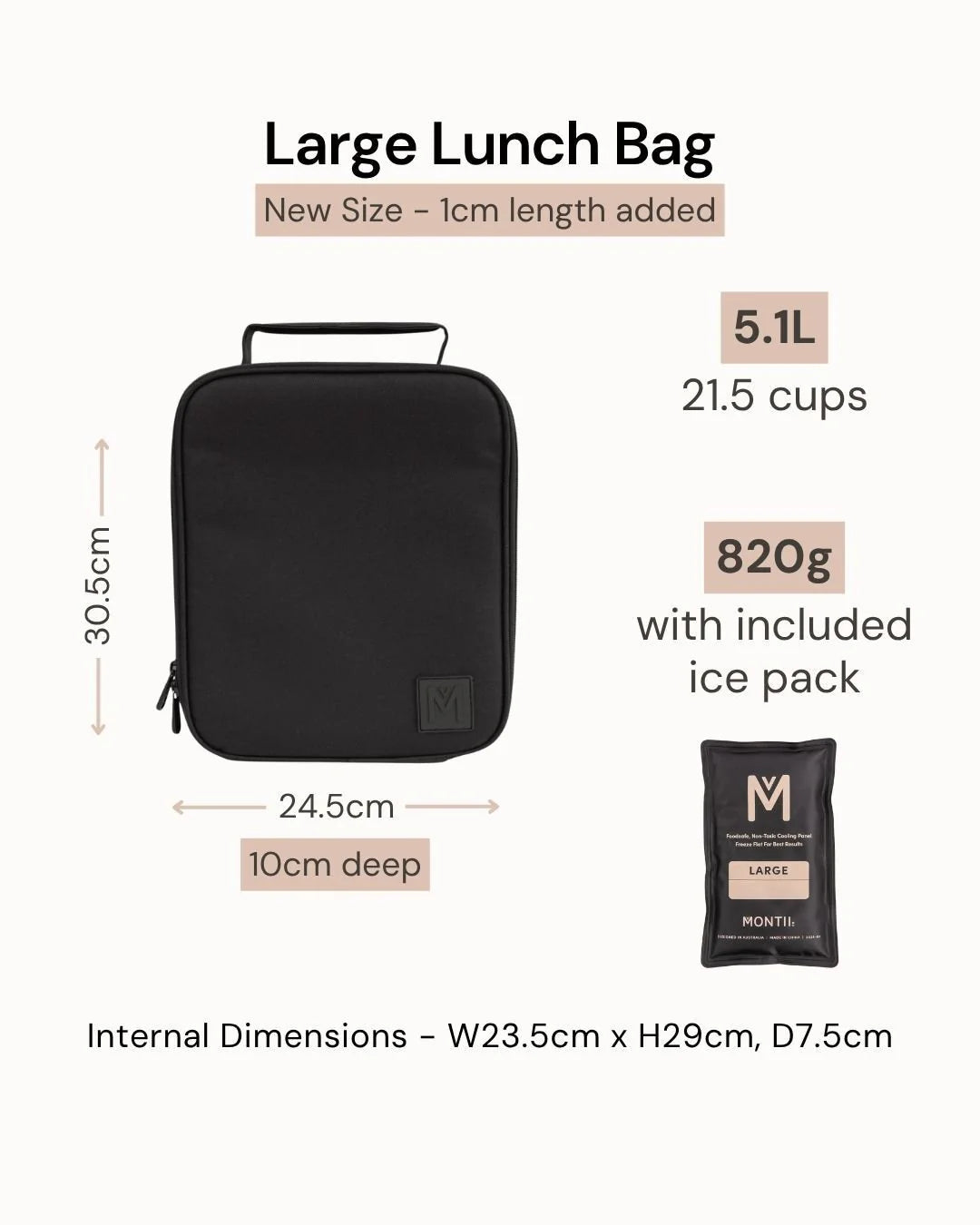 Montiico Large Insulated Lunch Bag - Unicorn