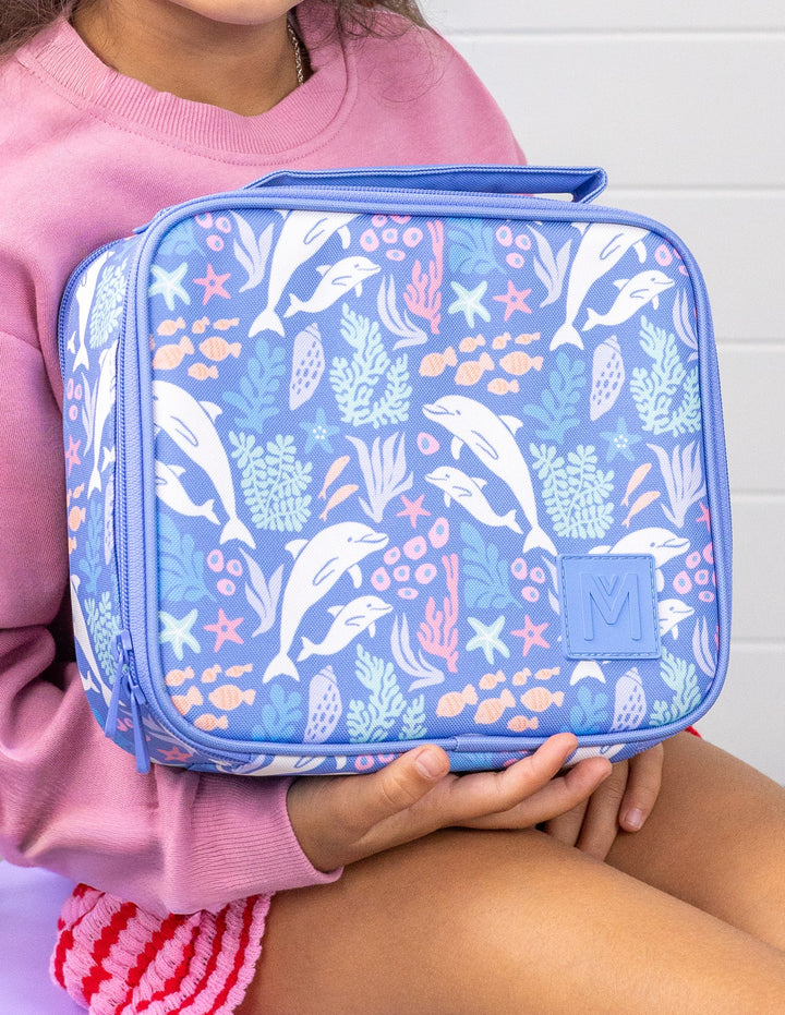 Montiico Medium Insulated Lunch Bag - Dolphin Dreams
