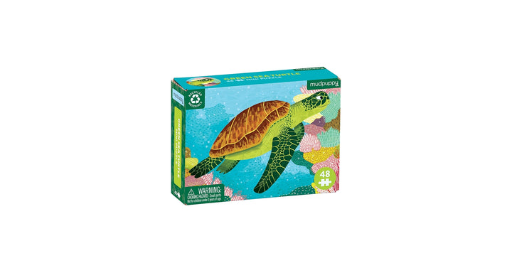 Mini Puzzle Ocean 48 Piece - Green Turtle
