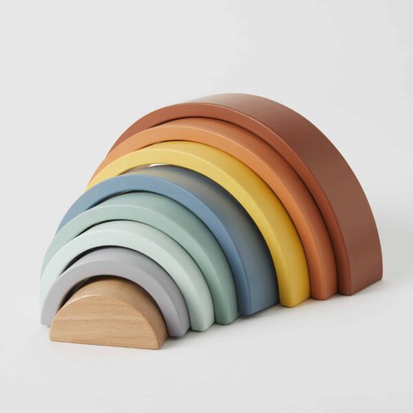 Wooden Rainbow Stacker Set