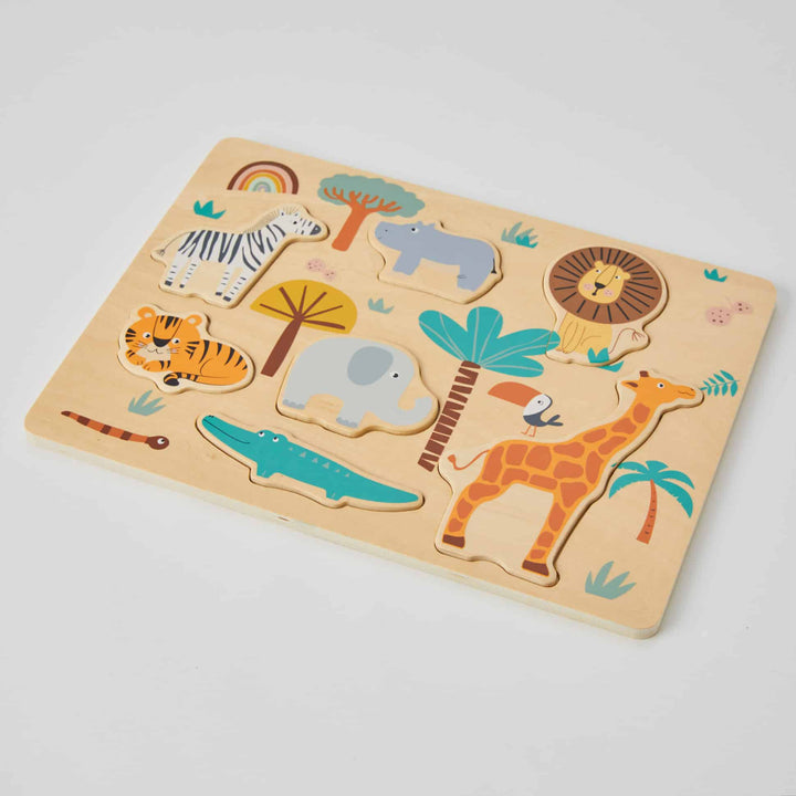 Wooden Safari Toddler Puzzle