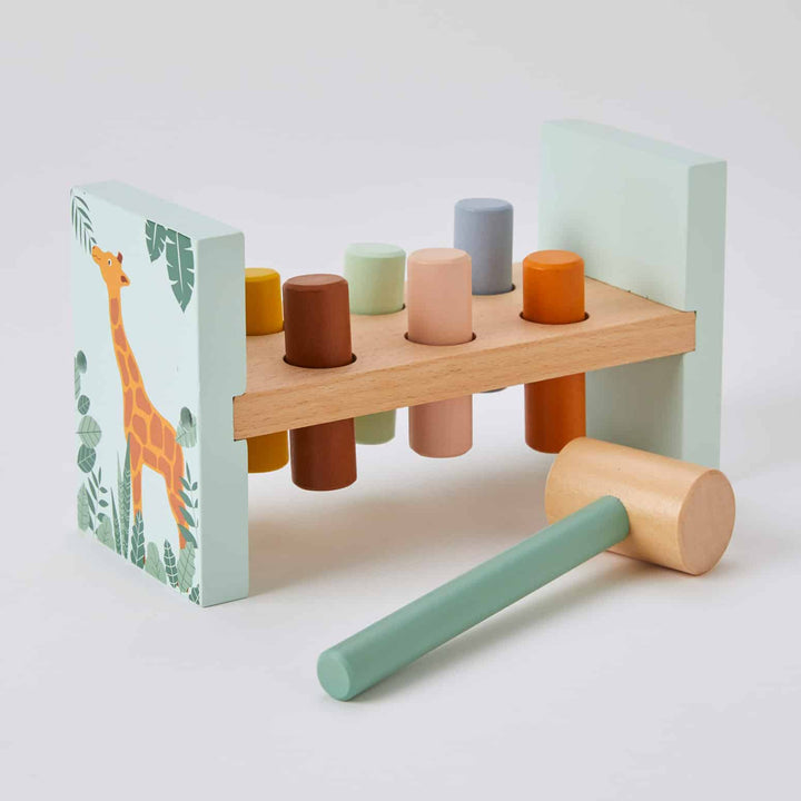 Wooden Hammer Bench Set