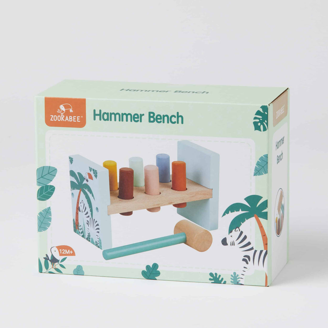 Wooden Hammer Bench Set