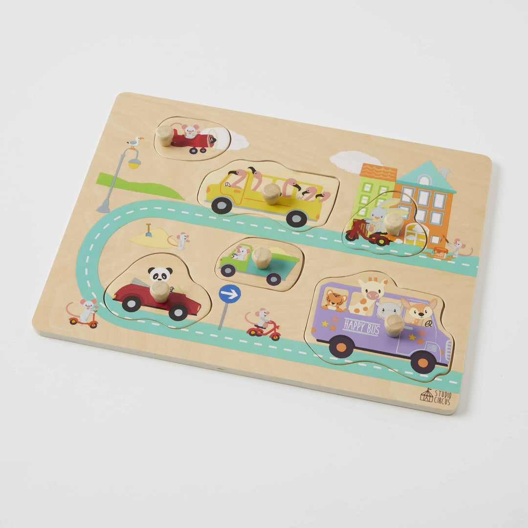 Wooden Traffic Toddler Puzzle