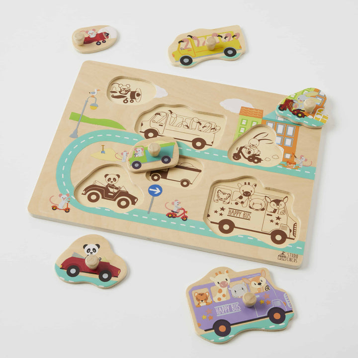 Wooden Traffic Toddler Puzzle