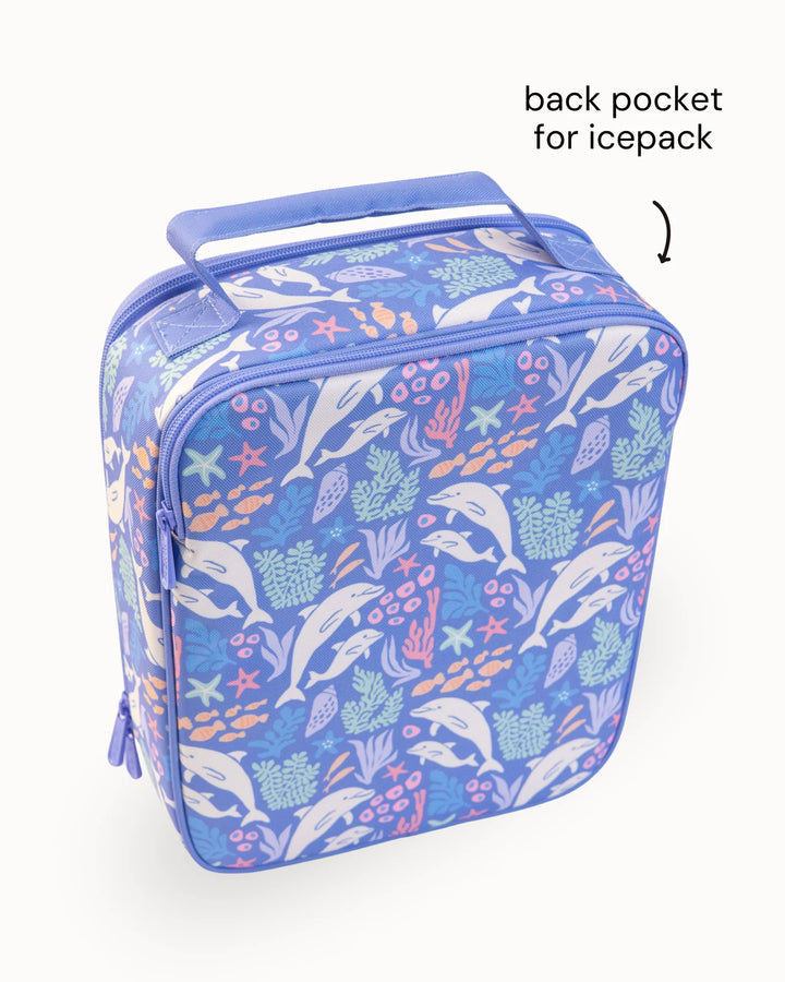 NEW Montiico Large Insulated Lunch Bag - Dolphin Dreams