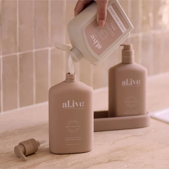 al.ive Hand & Body Lotion 650ml Refill - Apricot & Sweet Fig