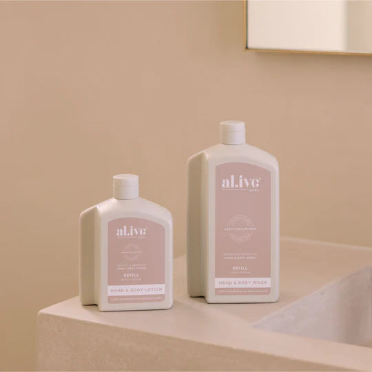 al.ive Hand & Body Wash 1L Refill - Apricot & Sweet Fig