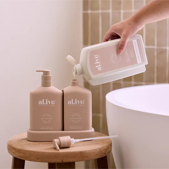 al.ive Hand & Body Wash 1L Refill - Apricot & Sweet Fig
