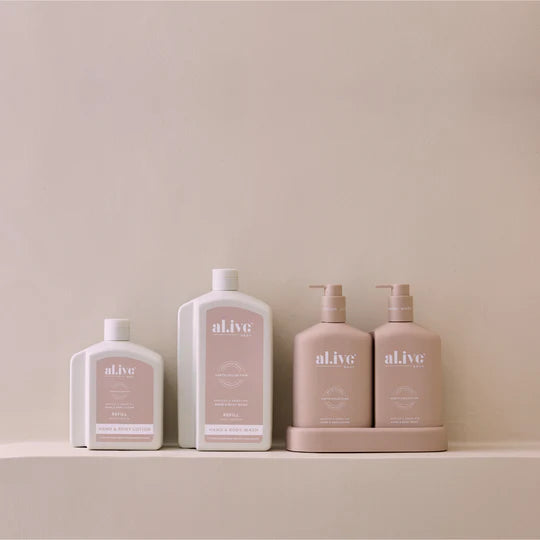 al.ive Hand & Body Wash 1L Refill - Apricot & Sweet Fig