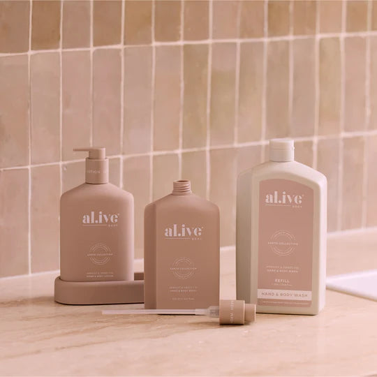 al.ive Hand & Body Wash 1L Refill - Apricot & Sweet Fig