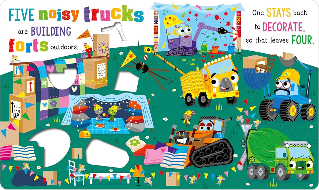 Never Touch the Noisy Trucks Sensory Board Book