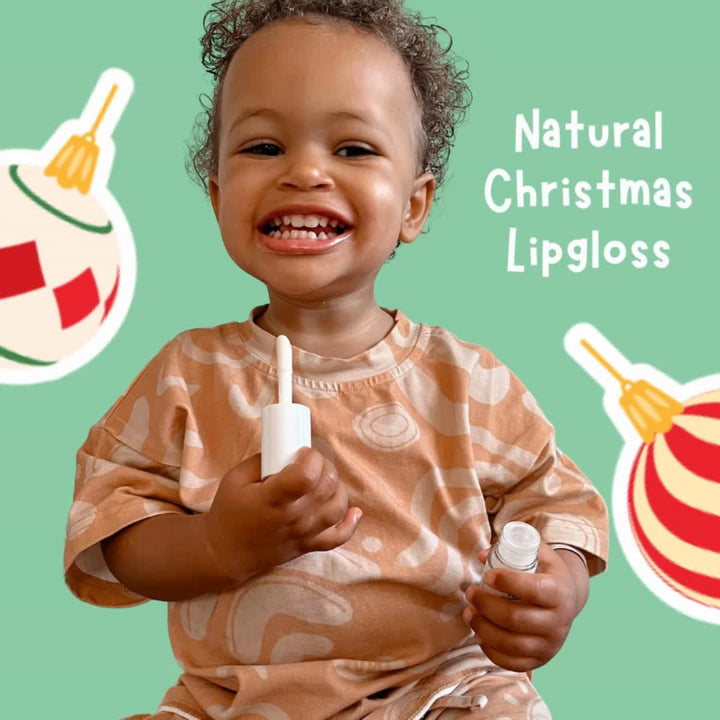 Christmas Limited Edition Natural Kids Lip Gloss Candy Cane