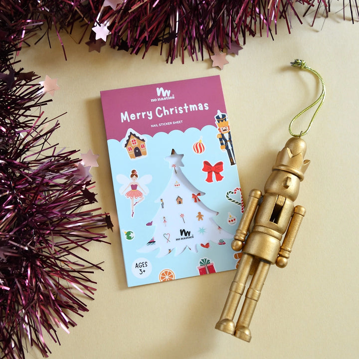 No Nasties Kids Christmas Nail Stickers