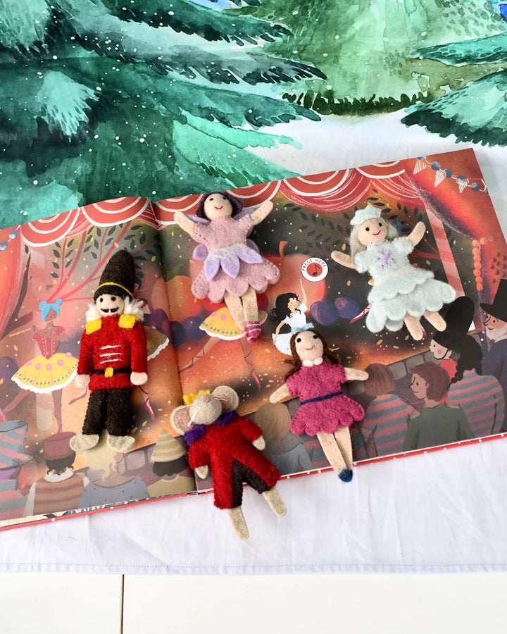 Nutcracker and the Mouse King Felt Finger Puppet Set