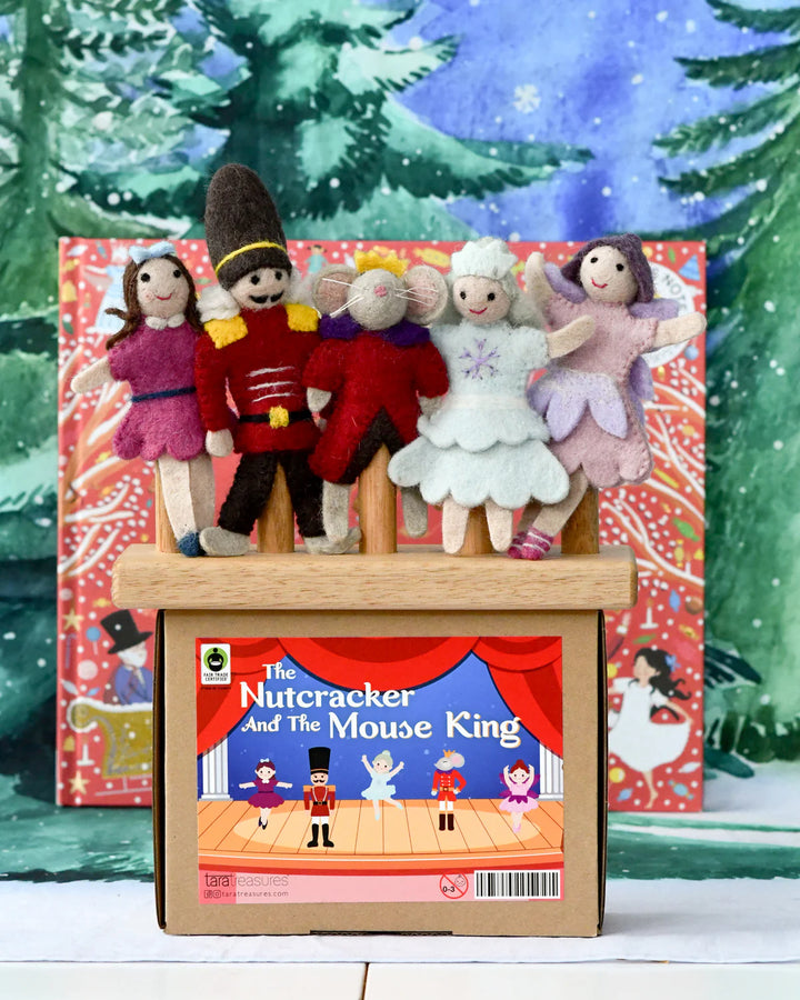 Nutcracker and the Mouse King Felt Finger Puppet Set