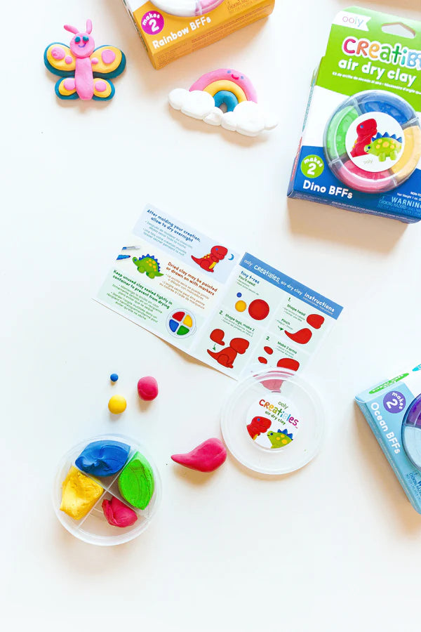 Creatibles Mini Air Dry Clay Kit - Dinosaurs BFFs