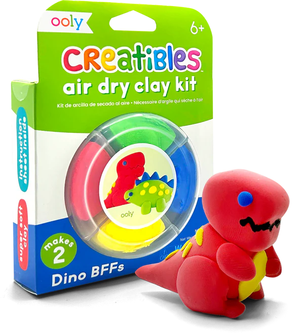 Creatibles Mini Air Dry Clay Kit - Dinosaurs BFFs