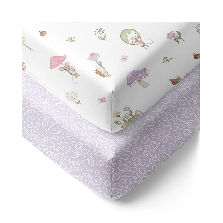 Cot Fitted Sheets 2 Pack - Whimsical Wonderland