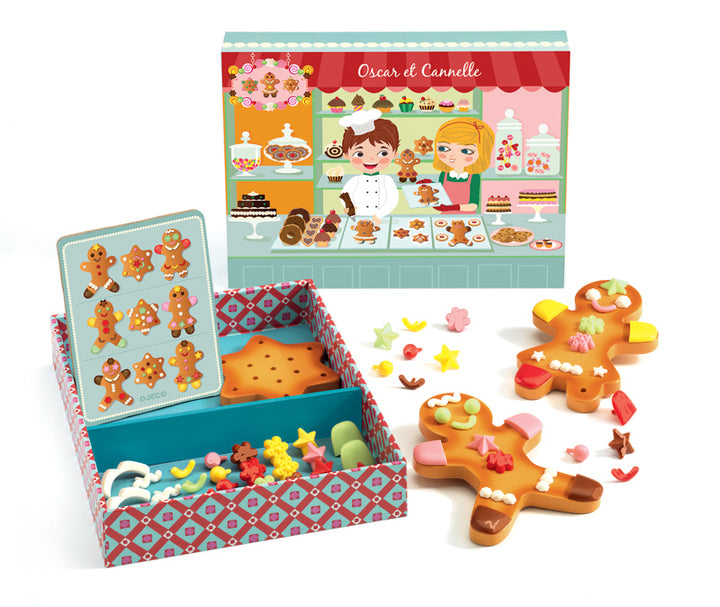 Oscar And Cannelle Gingerbread Man Decoration Set