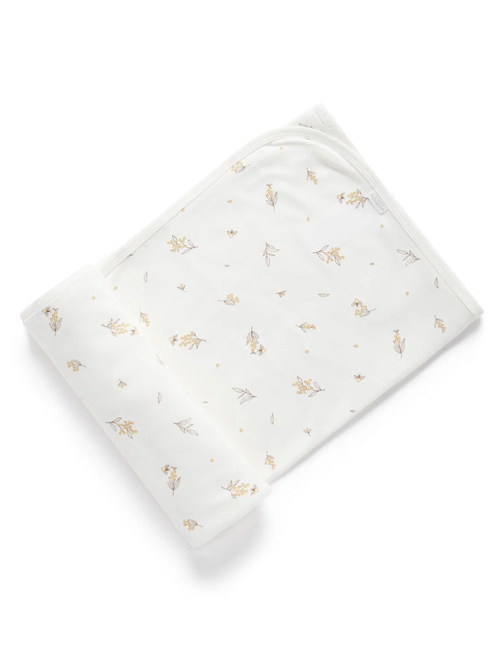 Purebaby Organic Bunny Rug Wrap -  Wattle Bee