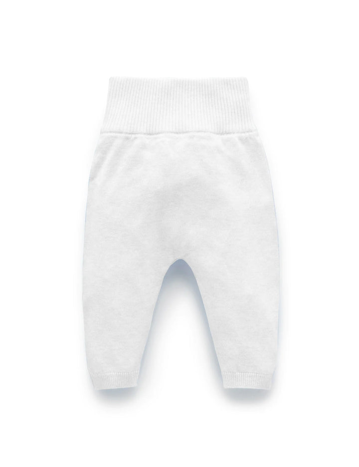 Purebaby Organic Cotton Leggings - White