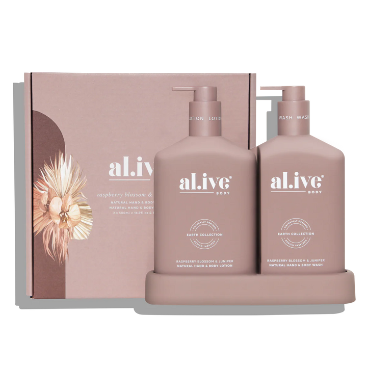 al.ive Body Raspberry Blossom & Juniper Wash & Lotion Duo